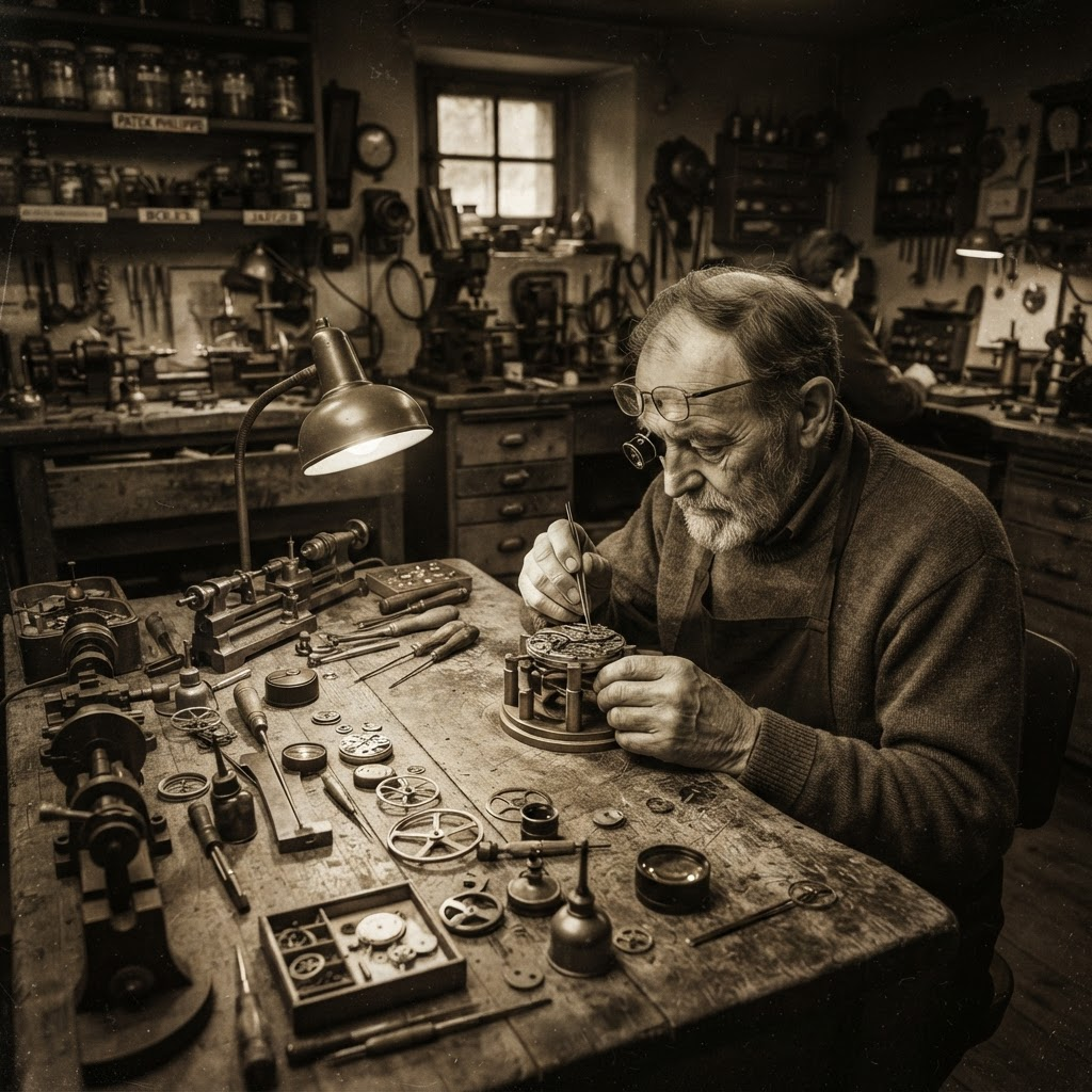 Historic CHRONOS watchmaking atelier